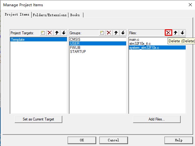 remove stm32f10x.c from user group